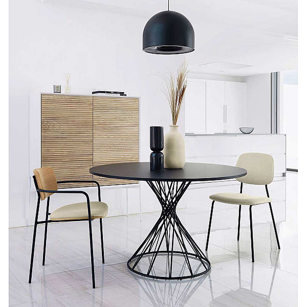 Обідній стіл La Forma NIUT 120 см Чорний CC6022M01-0