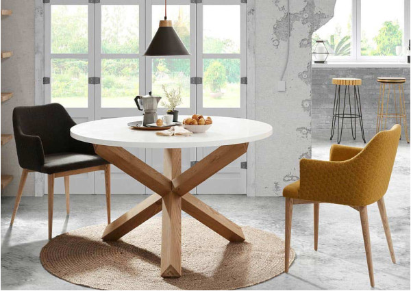 Обідній стіл La Forma NORI 135 см Білий CC0531L05-0