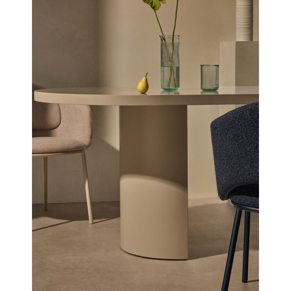 Обеденный стол La Forma Nealy T0100060LL05 Экрю 240х100 см-3