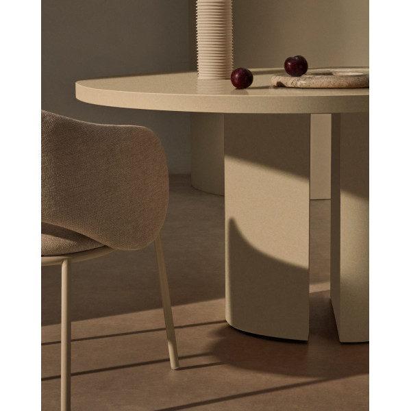 Обеденный стол La Forma Nealy T0300050LL05 Экрю Ø 150 см-1