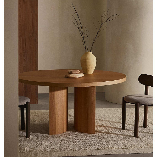 Обеденный стол La Forma Nealy T0300050MM40 Натуральный Ø 150 см-0