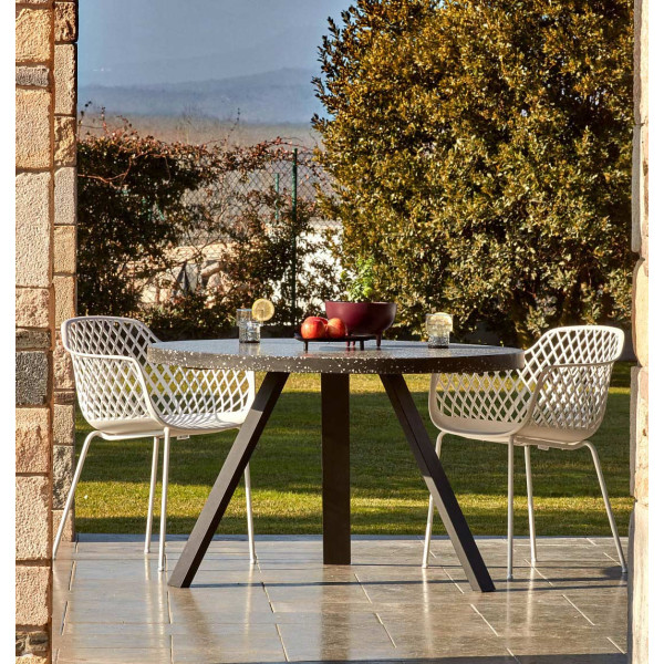 Обеденный стол La Forma SHANELLE CC1220PR01 Черный Ø 120 см-0