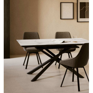 Розкладний обідній стіл La Forma THEONE 160 (210) x 90 см Білий CC5167K33