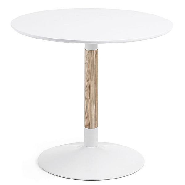 Стіл обідній La Forma TIC CC0091L05 Білий Ø 90 см-5