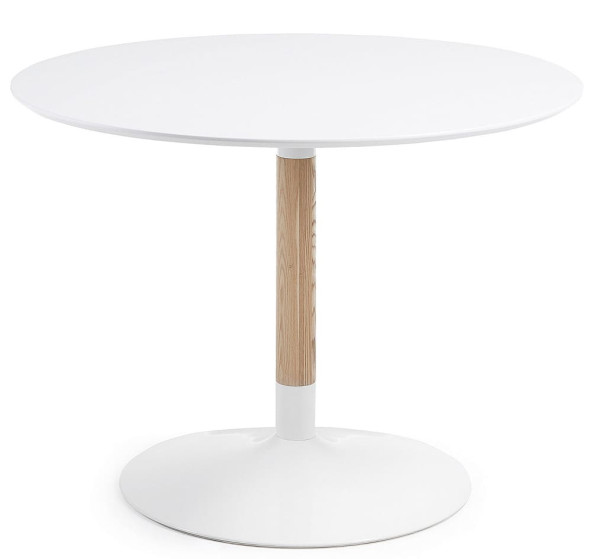 Стол обеденный La Forma TIC CC0092L05 Белый Ø 110 см-5