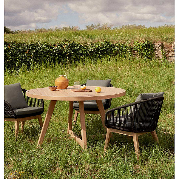 Стіл обідній La Forma URGELL J0100049MM47 Ø 130 см-0