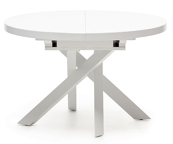 Стіл розкладний обідній La Forma VASHTI 1416T03001KK05 Білий 120 (160) х 76 см-5