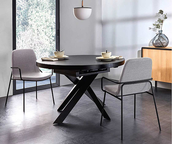 Раскладной обеденный стол La Forma VASHTI 120 (160) см CC5166C01-0