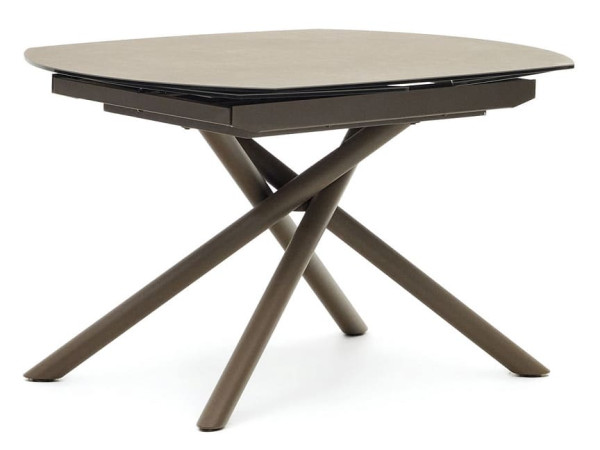 Розкладний обідній стіл La Forma YODALIA 1416T03002KK15 Коричневий 130 (190) х 100 см-2