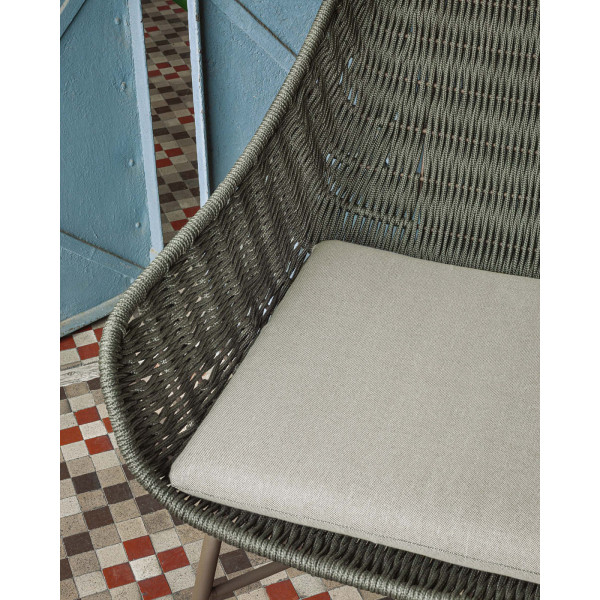 Крісло La Forma ABELI CC2243J19 Оливковий-6