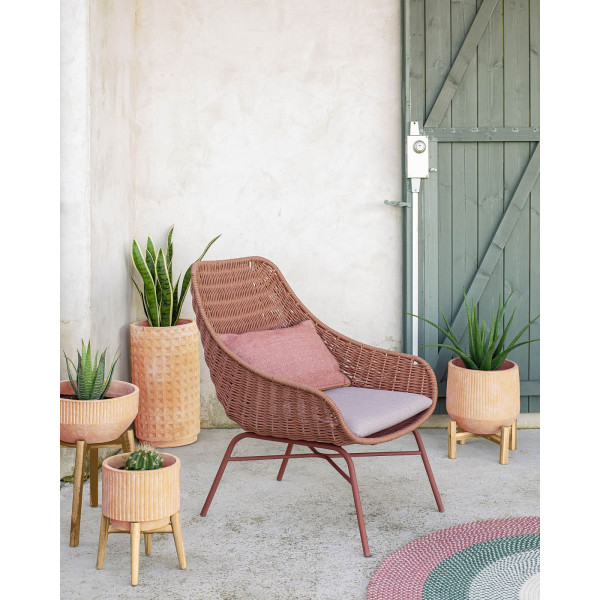 Крісло La Forma ABELI CC2243J86 Рожевий-1