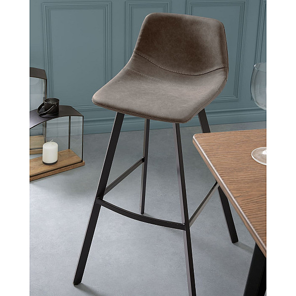 Барний стілець La Forma ANDI Сіро-коричневий-1