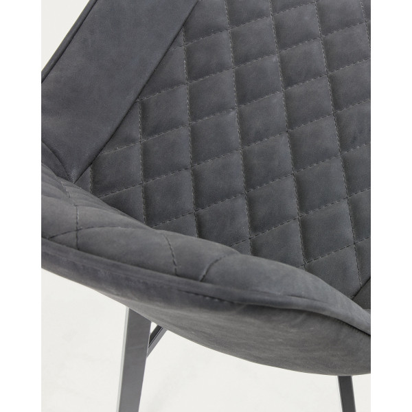 Полубарный стул La Forma ARIAN Графит-1