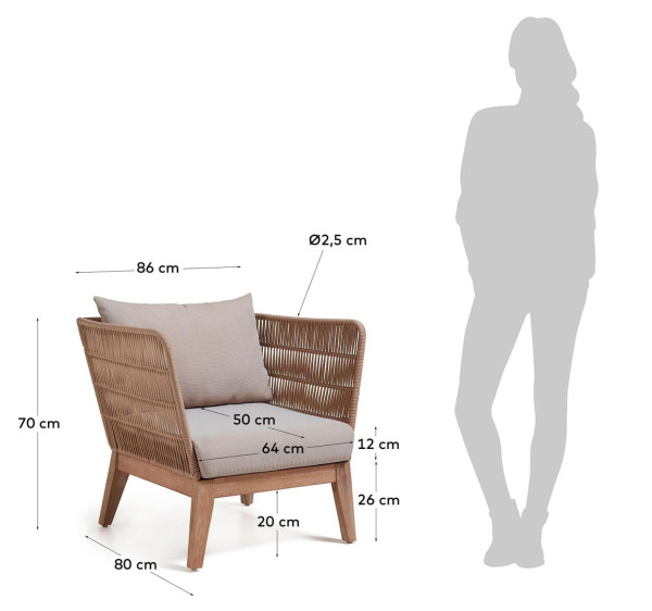 Крісло La Forma BELLANO C837R33-7
