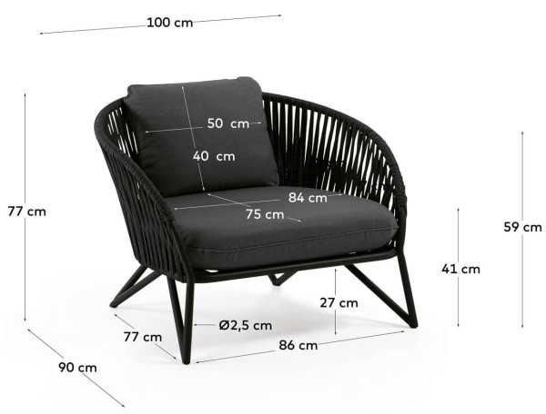 Крісло La Forma BRANZIE IT0285J15-10