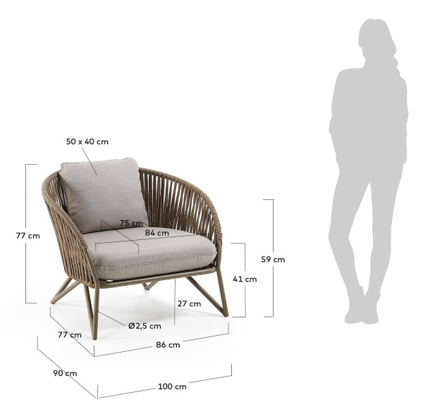 Крісло La Forma BRANZIE S555J36-10