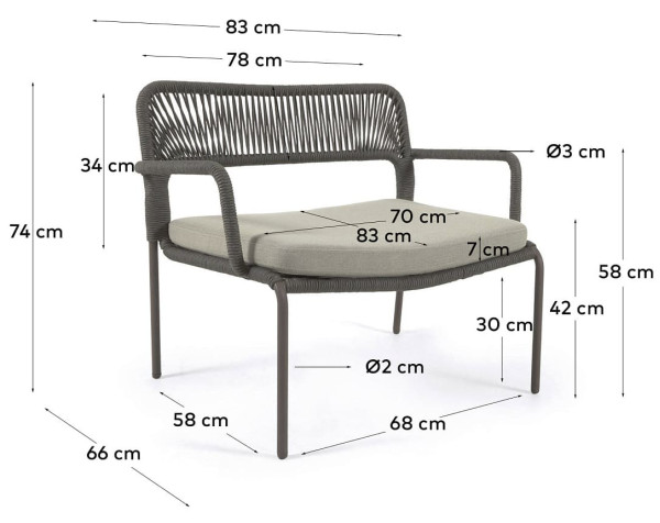 Кресло La Forma CAILIN CC6055J19 Зеленый-12