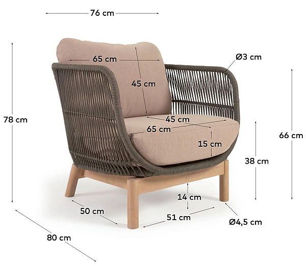 Крісло La Forma CATALINA YG0193J19 Зелений-13