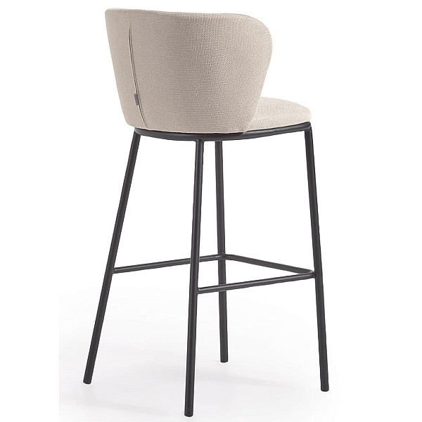 Барный стул La Forma CISELIA CC3001KY12 Бежевый ткань Синель-5