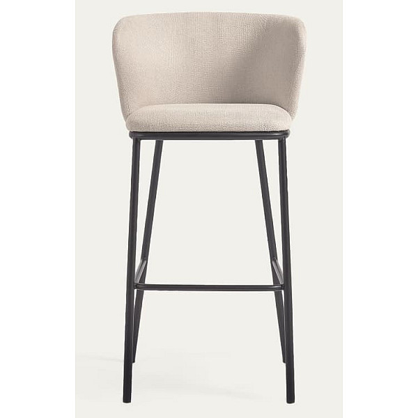 Барный стул La Forma CISELIA CC3001KY12 Бежевый ткань Синель-3