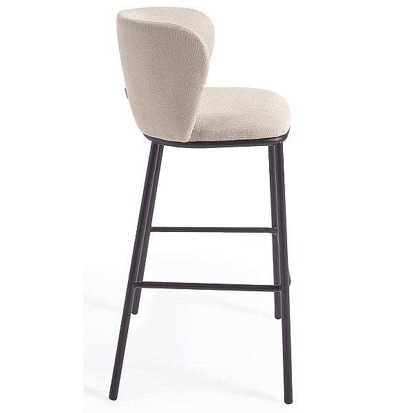 Барный стул La Forma CISELIA CC3001KY12 Бежевый ткань Синель-4