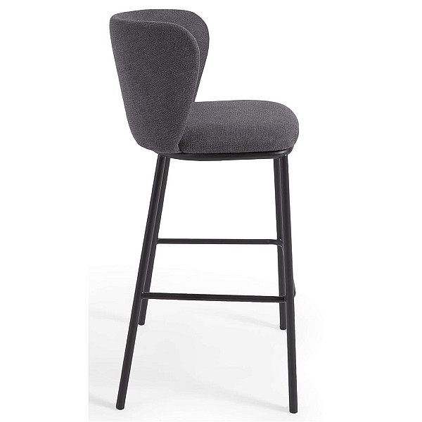 Барный стул La Forma CISELIA CC3001KY15 Темно-серый ткань Синель-4