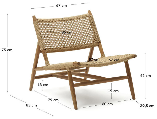 Кресло La Forma CODOLAR J1700019MM46-13