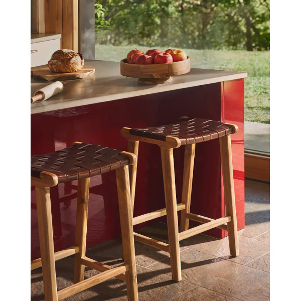 Напівбарний стілець La Forma Calixta Коричневий CC1948P10-1