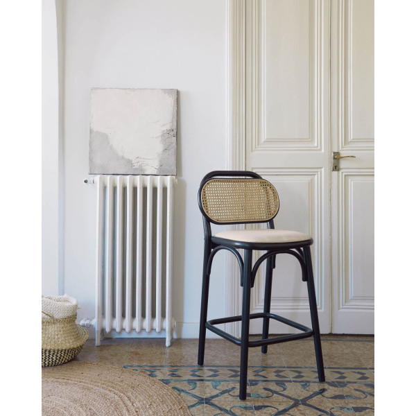 Полубарный стул La Forma Doriane Черный-1