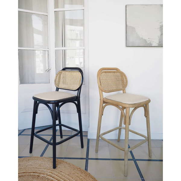 Полубарный стул La Forma Doriane Черный-2