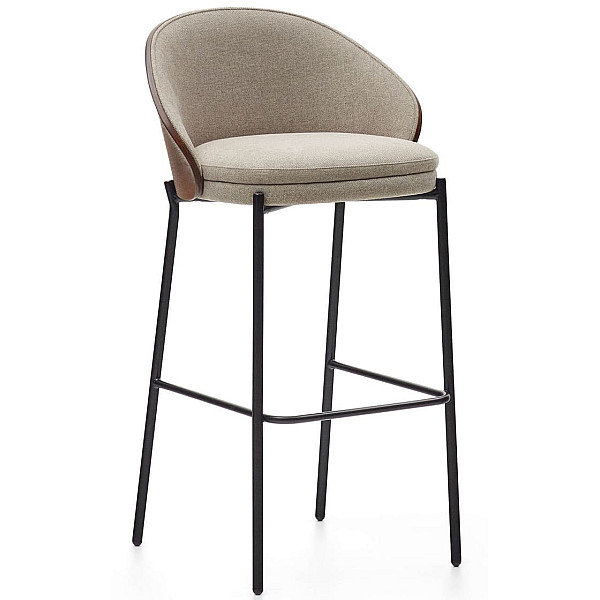 Барный стул La Forma EAMY C0600001HE033 Бежевый-коричневый-0