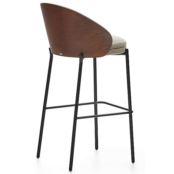Барный стул La Forma EAMY C0600001HE033 Бежевый-коричневый-3