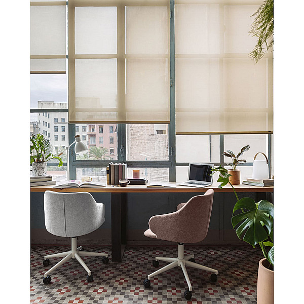 Стул на колесиках La Forma Einara CC2261GR24 Розовый-3