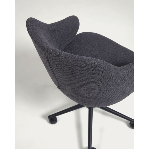 Стул на колесиках La Forma Einara Темно-серый-5