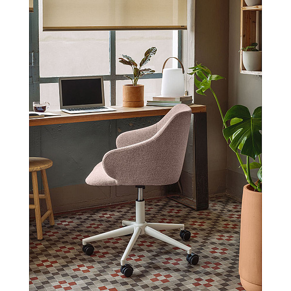 Стул на колесиках La Forma Einara CC2261GR24 Розовый-1