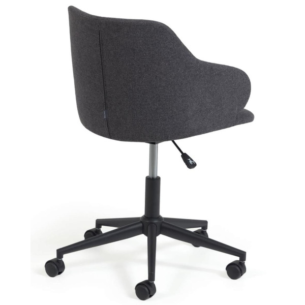 Стул на колесиках La Forma Einara Темно-серый-3