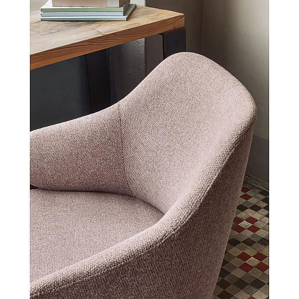 Стул на колесиках La Forma Einara CC2261GR24 Розовый-4