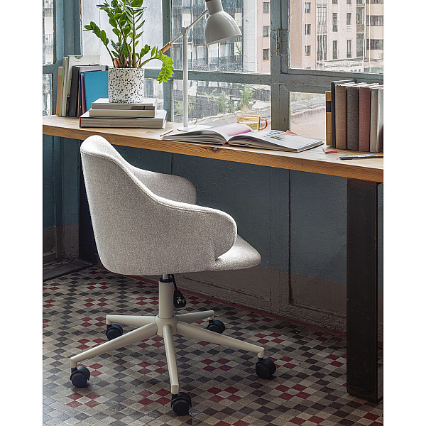 Стілець на коліщатках La Forma Einara CC2261GR39 Світло-сірий-1