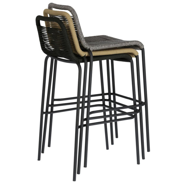 Барний стілець La Forma GLENVILLE Бежевий-10