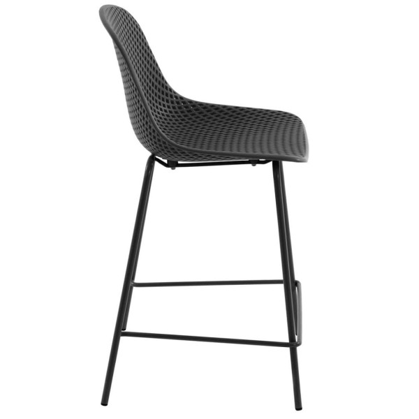 Полубарный стул La Forma Quinby Черный-2