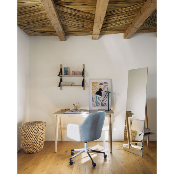 Стул на колесиках La Forma Madina Светло-серый-1