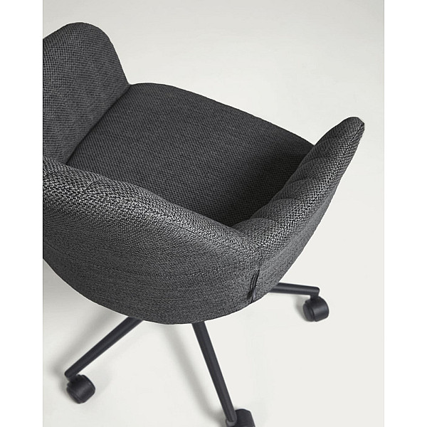 Стул на колесиках La Forma Madina Темно-серый-6