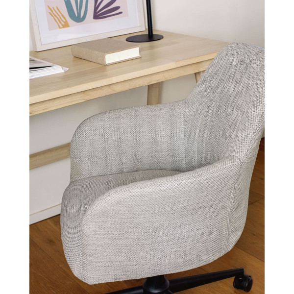 Стул на колесиках La Forma Madina Светло-серый-3