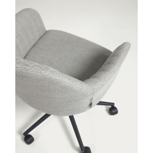 Стул на колесиках La Forma Madina Светло-серый-6