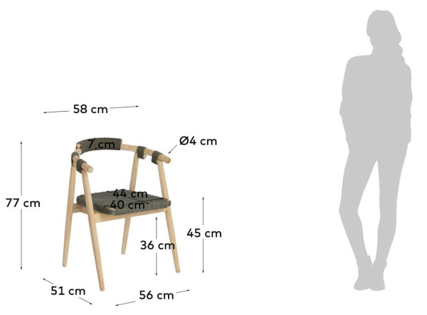Стул La Forma Majela CC2228J19 Зеленый-11