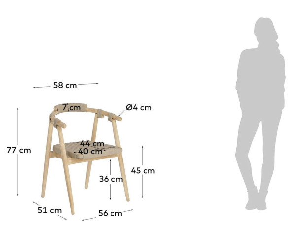 Стілець La Forma Majela CC2228J11 Бежевий-11