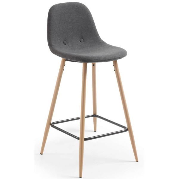 Напівбарний стілець La Forma NILSON Сірий-0