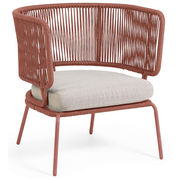 Кресло La Forma Nadin S736J86 Терракотовый-0