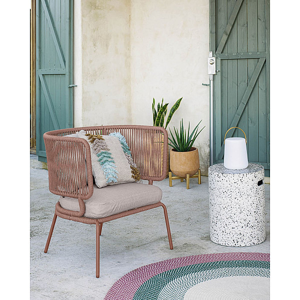 Кресло La Forma Nadin S736J86 Терракотовый-2