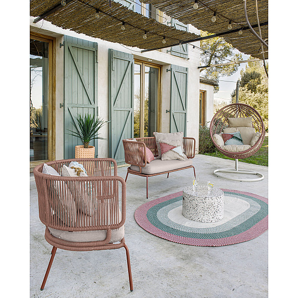 Кресло La Forma Nadin S736J86 Терракотовый-3